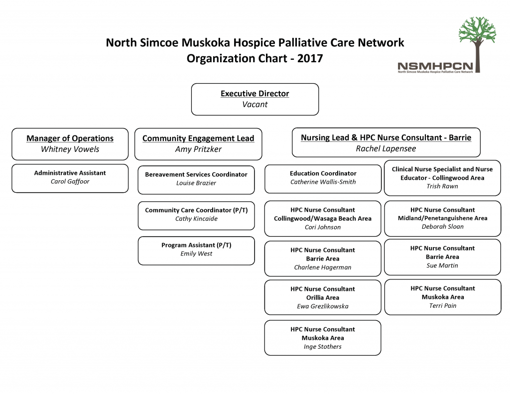 Hospice Organizational Chart Example